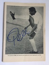 Pele signiert Fußball HSV FC Santos 1962 Signatur Autogramm Unterschrift signed
