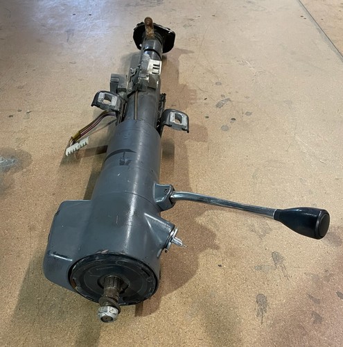 1986-1992 Jeep Comanche MJ Automatic Steering Column W/ Key No Tilt Grey - Foto 2 di 5