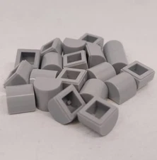 Lego Lot of 20 - 1 x 1 x 2/3 Double Curved Slope 49307 Choose Color