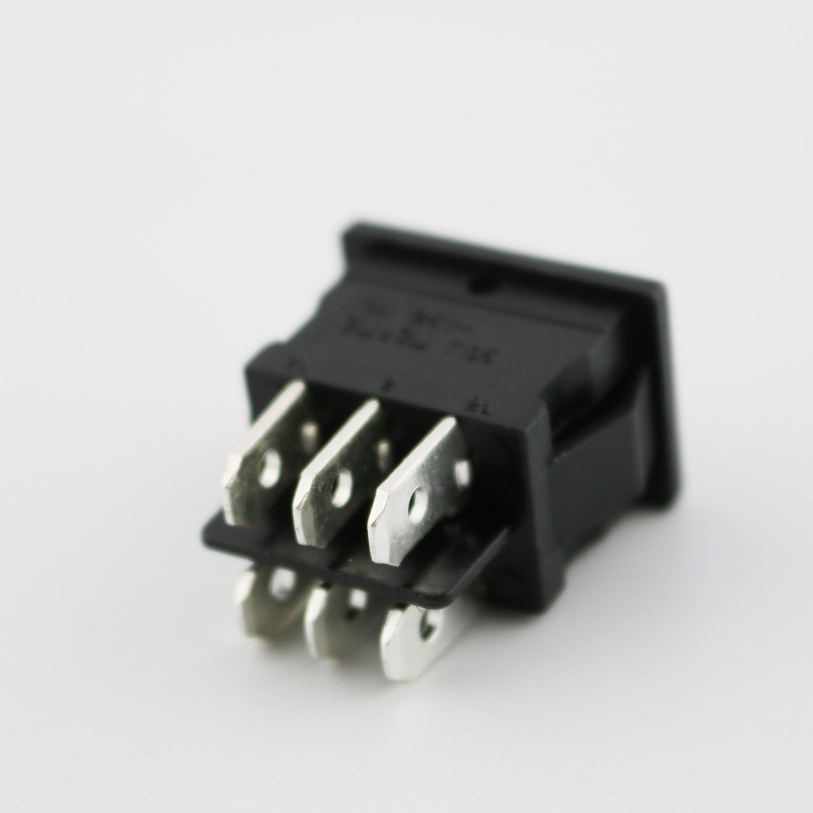 Black RLEIL Rocker Switch On/Off 6 Pin 2 Position DPDT 10A/6A 125V/250V ...