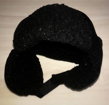 boys size 2/4 black TRAPPER FLEECE WINTER HAT cap soft lining WARM  
