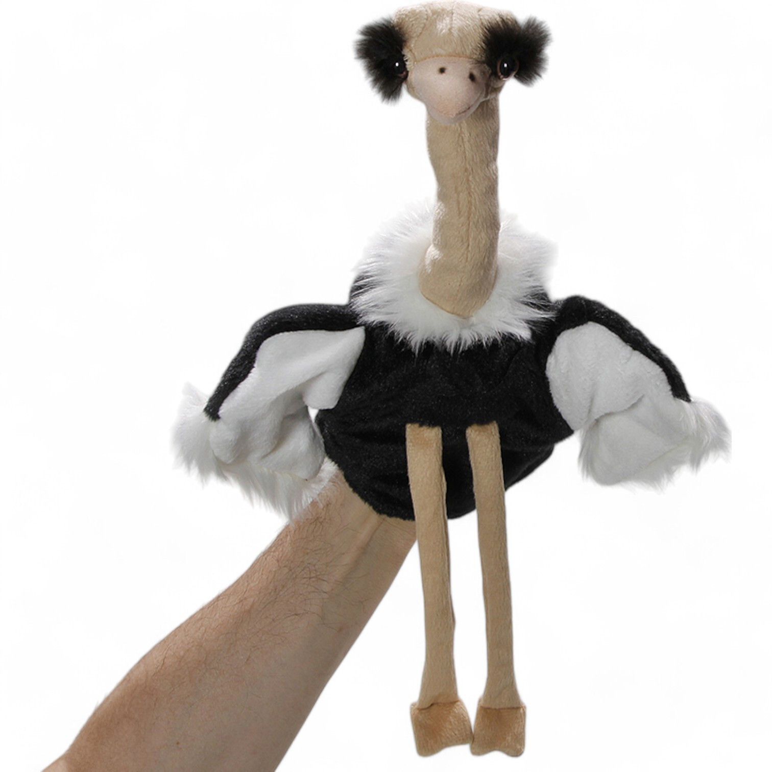 Carl Dick Ostrich hand puppet, Soft Toy, Cuddly Toy