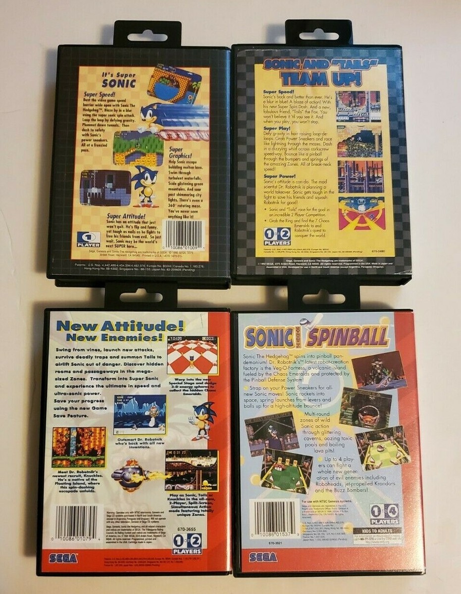 Sonic the Hedgehog 1 + 2 + 3 + SPINBALL Complete (Sega Genesis