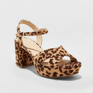 leopard platform pumps