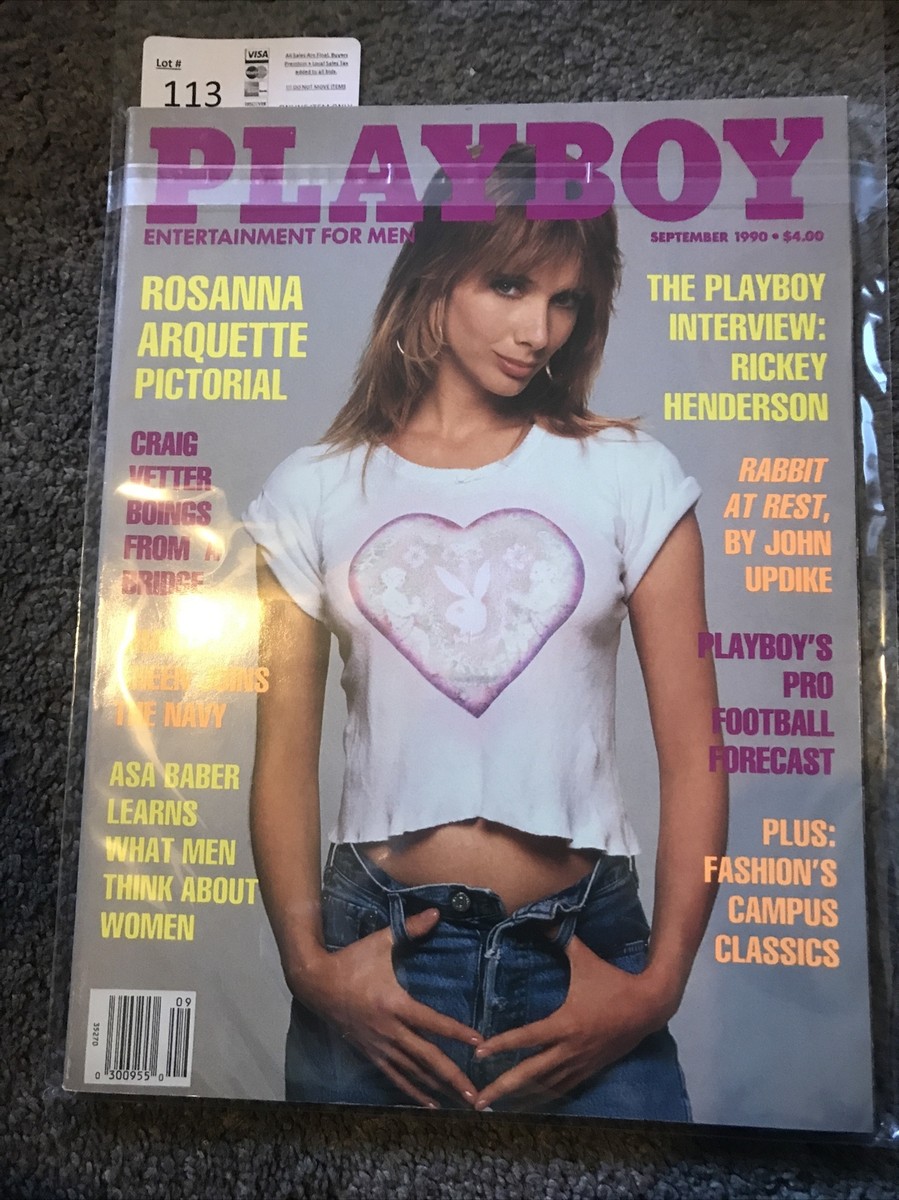 PLAYBOY US September 1990 ROSANNA ARQUETTE Kerri Kendall | eBay