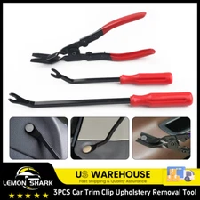 Car Trim Clip Upholstery Removal Tool Door Panel Fastener Pin Pliers Puller 3Pcs
