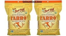 2 PACK - Bob's Red Mill Organic Farro Grain, 24 Ounce Each