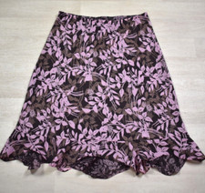 Y2K Christopher  Banks Reversible Midi Scarf Skirt Pink Floral LG VTG 2000s