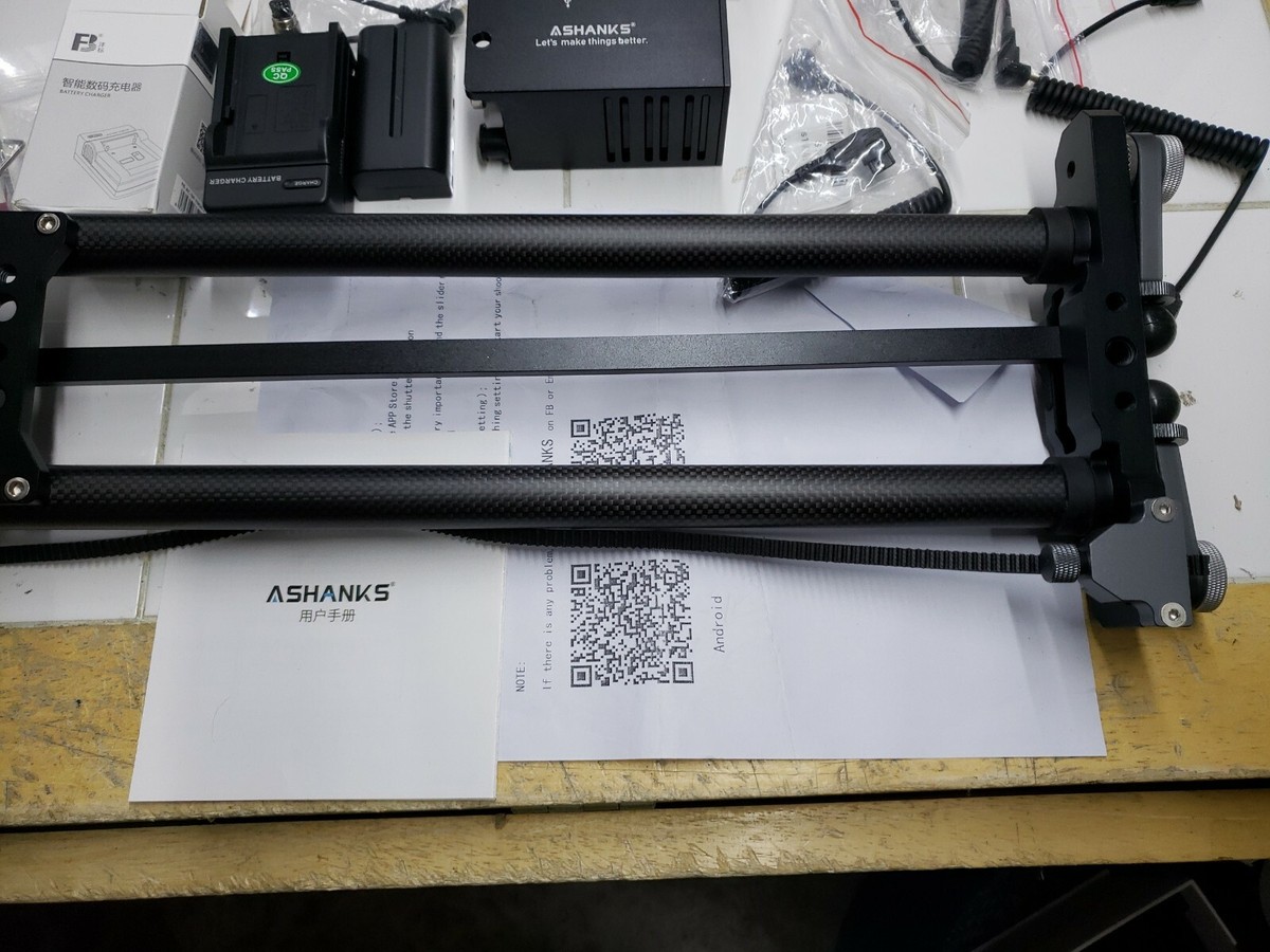 ASHANKS Motorized Camera Slider, APP Carbon Fiber SM00THONE
