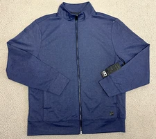 PTO Paid Time Off Jacket Mens Extra Large Zip Up Blue Athletic