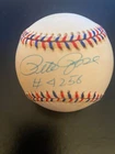 PETE ROSE AUTOGRAPHED BASEBALL! GORGEOUS SWEET SPOT AUTO WITH INSCRIPTION #4256!