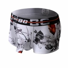 ZONBAILON Men's Underwear Soft Ice Silk Breathable Sexy Dew JJ Hollow Boxer