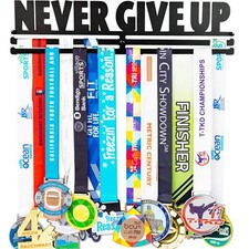 Medal Hanger Display Black,Medal Holder Hanger Display Rack Frame for Sports