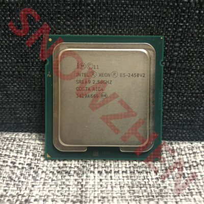 Intel Xeon E5-2450 V2 CPU 2.5 GHz 8-Cores 20MB LGA1356 SR1A9 Server Processor 