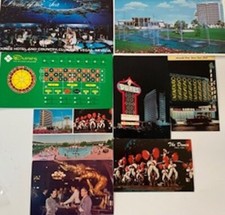 Rare Vintage Las Vegas Dunes Casino Postcards. Collection of 11 Postcards. 1950s