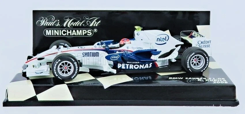 Minichamps 400080004 BMW Sauber F1.08 2008 Robert Kubica 1/43 - Immagine 2 di 2