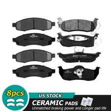 Front & Rear Ceramic Disc Brake Pads For Nissan Armada Titan, Infiniti QX56,