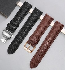 Cinturino orologio pelle lucertola curvo x Rossini Mido Tissot Citizen 20mm 22mm