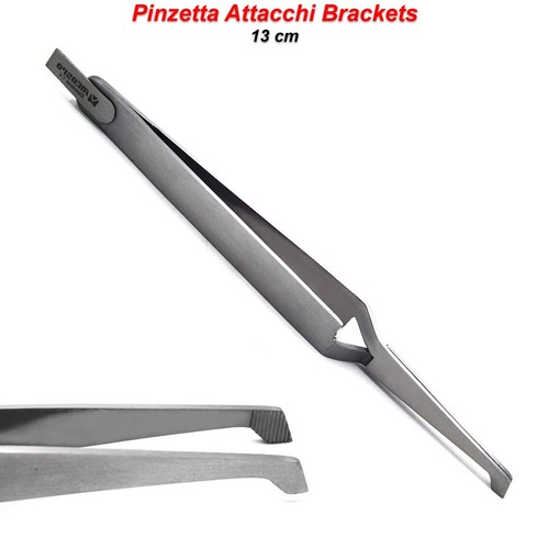 Pinzetta per Attacchi Ortodontici Dentali Tenere Posizionamento Bracket 13 cm CE - Imagen 3 de 5