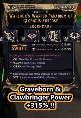 Tiny Tina's Wonderlands   PARADIGM ARMOR   for Graveborn & Clawbringer