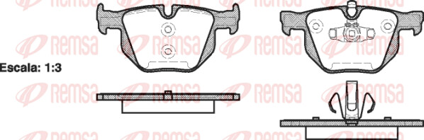 Remsa BremsbeläGe Bremsbelegsatz Hinten Passend FüR BMW 3Er Touring-image