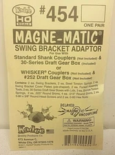 Kadee #454 - Swing Bracket Adaptor - Kit -- 1 Pair - HO Scale Model Railroad
