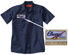 CHEVROLET CHEVY TRUCKS Embroidered PATCH  Mechanic WORK SHIRT Auto Gas Oil