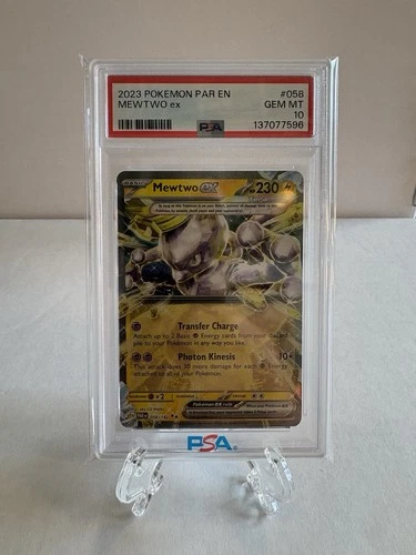 Mewtwo ex 058/182 SV04: Paradox Rift Holo 🔥PSA 10🔥