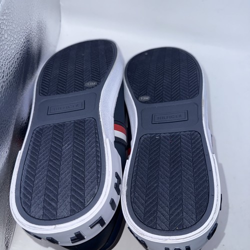 Tommy Hilfiger Ramus Stripe Schuhe Herren Gr. 13 Blau Leder Schnürschuhe Sneaker - Bild 6 von 7