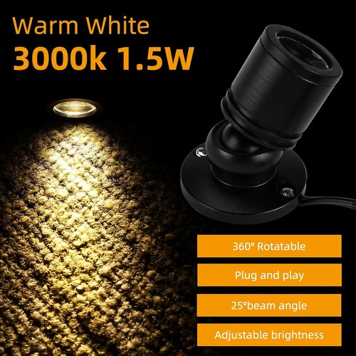 4 Pack LED Mini Spot Light 3000K Spotlights Art Picture Lights Closet Spotlight - Picture 11 of 12