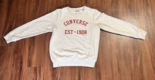 Converse Vtg Y2K Logo Retro Collegiate Style Crewneck Sweatshirt Youth XL