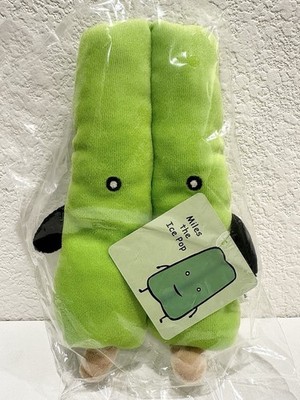 Dan Goodsell World of Mr. Toast Miles the Ice Pop Green Popsicle Plush NWT