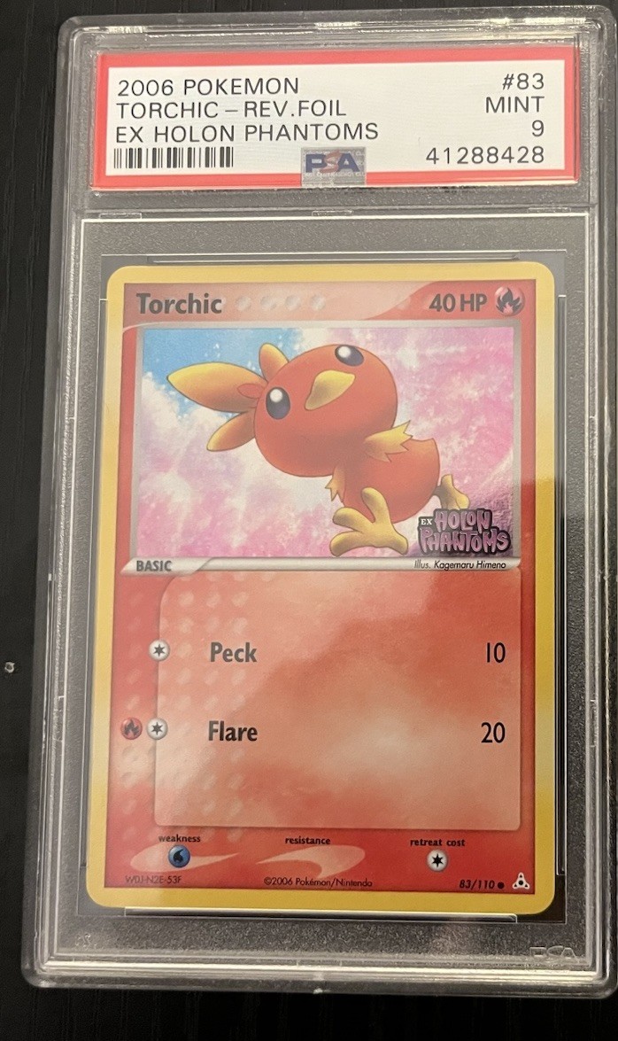 Pokémon Torchic 83/110 Reverse Holo EX Holon Phantoms PSA 9 2006 Low Pop