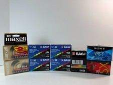 Assorted Lot Blank Camcorder Video Tapes Sealed VHS-C 