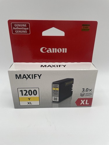 Lot de cartouches d'encre Canon MAXIFY 1200XL noir cyan jaune et magenta d'origine OEM - Photo 10/17