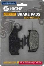 NICHE Front Rear Left Brake Pad Set for Can-Am 705600350 Semi-Metallic