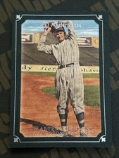 2007 Masterpieces - Green Linen Border - #21 Walter Johnson Washington Senators