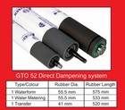 Dds Water Rollers For Heidelberg Gto52 52H13G Direct Dampening