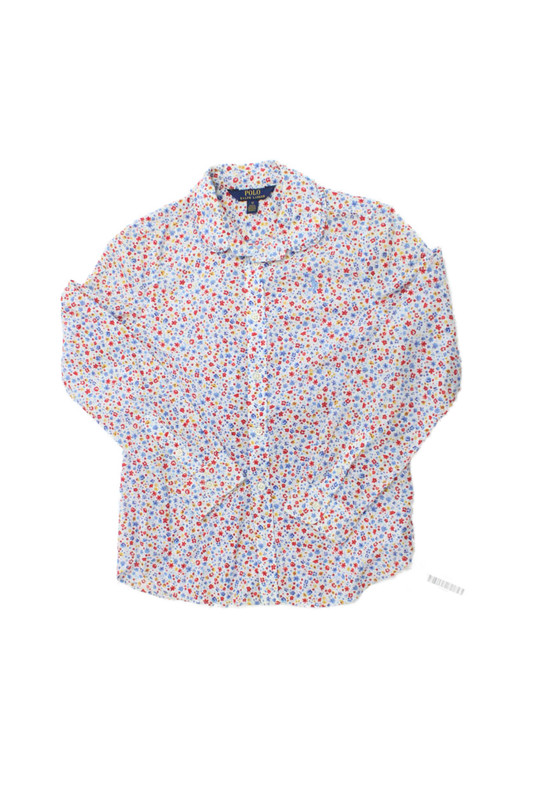 Polo Ralph Lauren Childrens Girls Floral Print Shirt Multi Colored Size 12