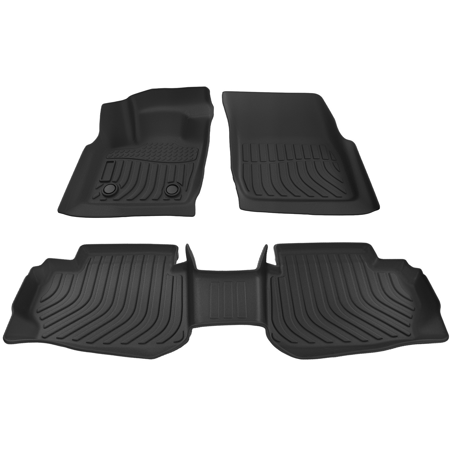 All-Weather Black Floor Mat for Ford Fusion 2013-2016 Lincoln MKZ TPE Waterproof