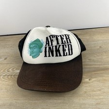 After Inked Hat After Inked White Hat Cap White Adjustable Hat Adult Fit Hat