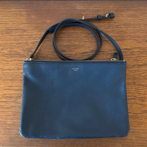 Celine Trio Bag Large Blue