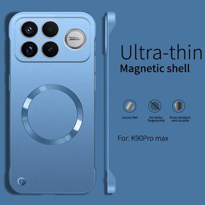 For Xiaomi Poco F8 Ultra, Luxury Phone Case Wireless Charge Frameless Slim Cover