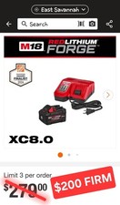 Milwaukee Tool 48-59-1881 M18 Redlithium Forge Xc8.0 Starter Kit