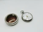 Antique 1890s Revue Swiss Made Nickel Pocket Watch With Pair Case WORKING
