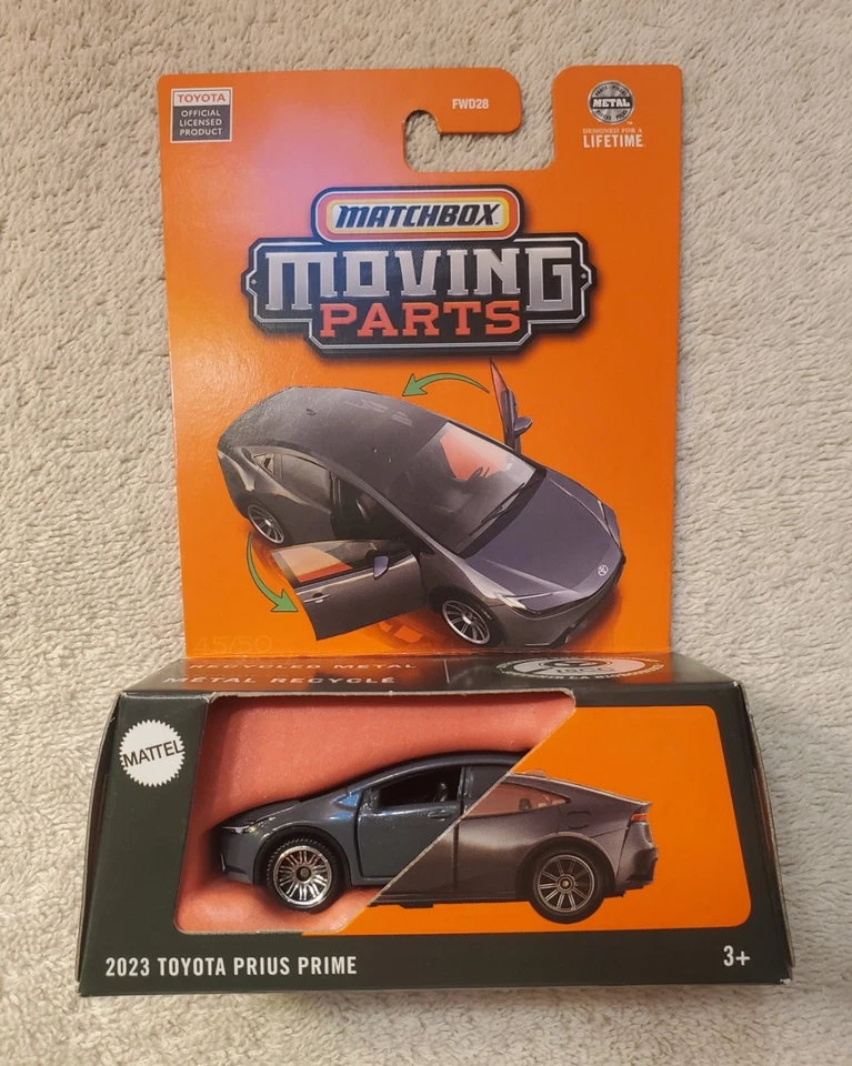 Matchbox 2023 Toyota Prius Prime, Gray, Moving Parts, Adult Gift, Cameron Diaz - Image 2 of 4