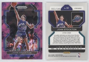2021-22 Panini Prizm Purple Ice Prizm /149 John Stockton #267 HOF