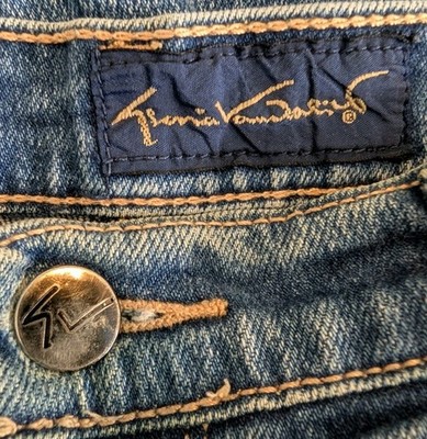 Gloria Vanderbilt Jeans Womens Tag Size 34 Blue Med Wash Vintage Red Tag