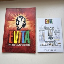 EVITA The musical theatre Programme & large  brochure ELENA ROGERS PHILIP QUAST 