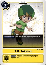 DIGIMON Card Game T.K. Takaishi ST3-12 R Single Card NM